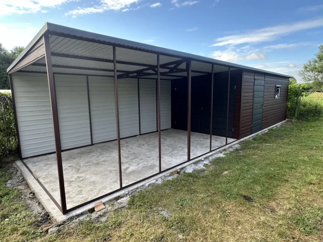 Garaż blaszany 11,5×3 m, woj. małopolskie — ujęcie 4