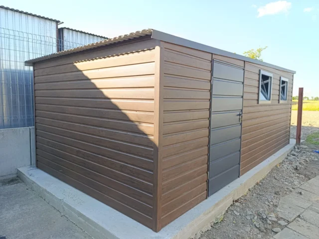 Garaż blaszany 3×6 m, woj. opolskie — ujęcie 1