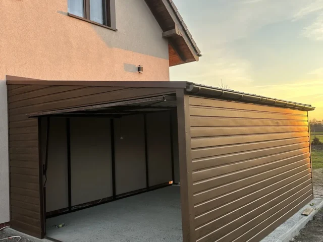 Garaż blaszany 4×5 m, woj. śląskie — ujęcie 2