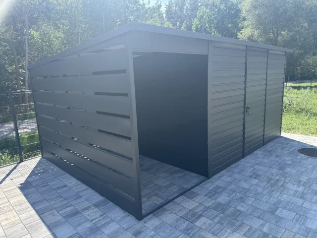 Garaż blaszany 5×3,5 m, woj. wielkopolskie — ujęcie 3