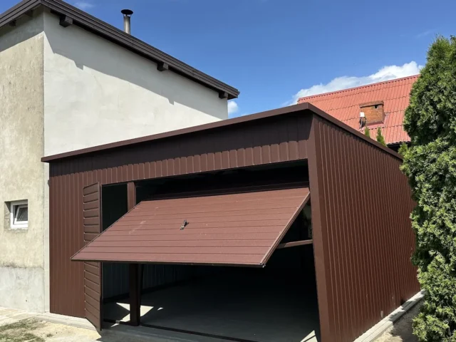 Garaż blaszany 5×5 m, woj. śląskie — ujęcie 2