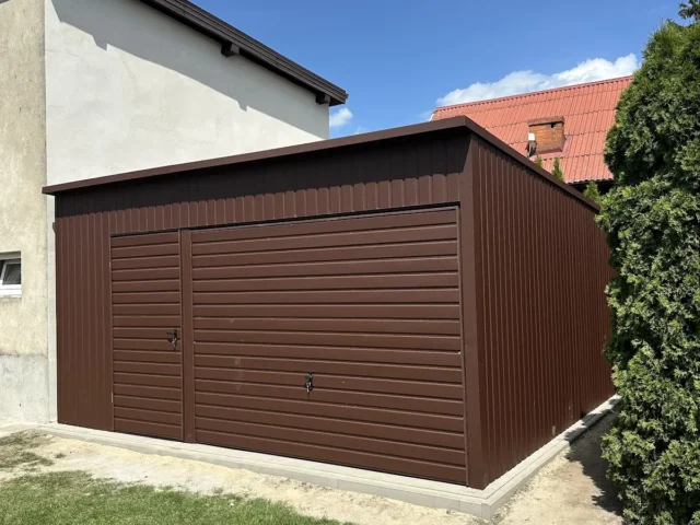 Garaż blaszany 5×5 m, woj. śląskie — ujęcie 3