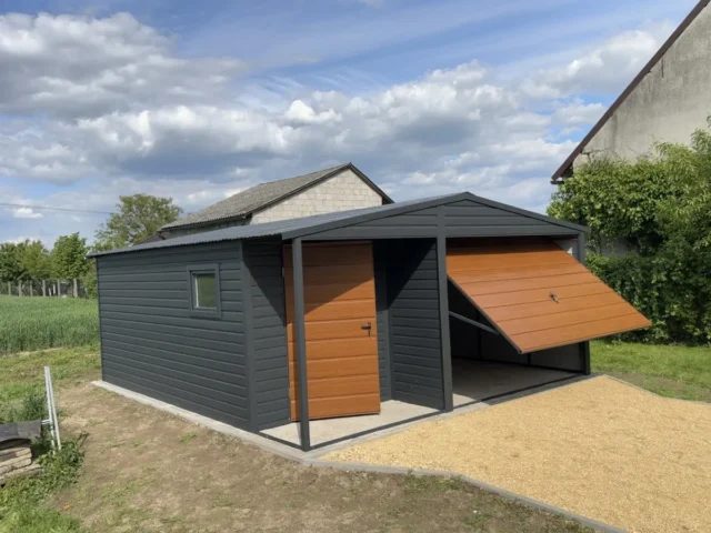Garaż blaszany 5×6 m, woj. mazowieckie — ujęcie 2