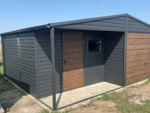 Garaż blaszany 6×5 m, woj. opolskie — ujęcie 1