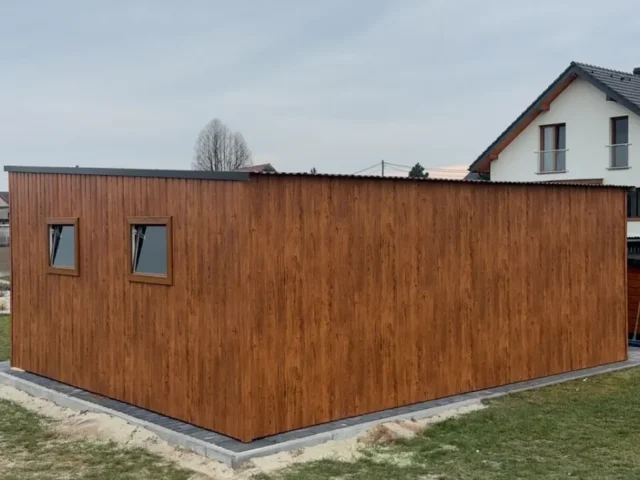 Garaż blaszany 6×5 m, woj. warmińsko-mazurskie — ujęcie 1
