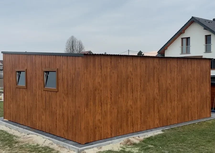 Garaż blaszany 6×5 m, woj. warmińsko-mazurskie — ujęcie 1