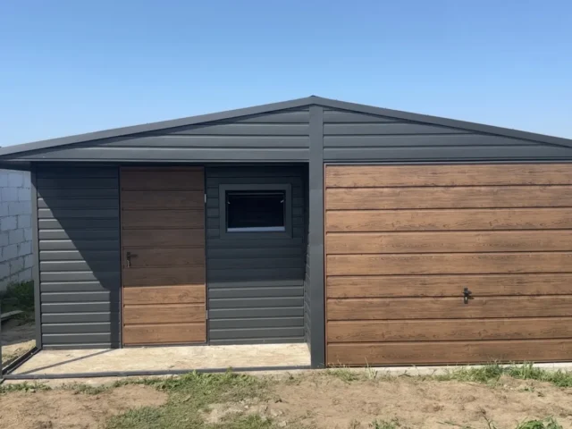 Garaż blaszany 6×5 m, woj. opolskie — ujęcie 2