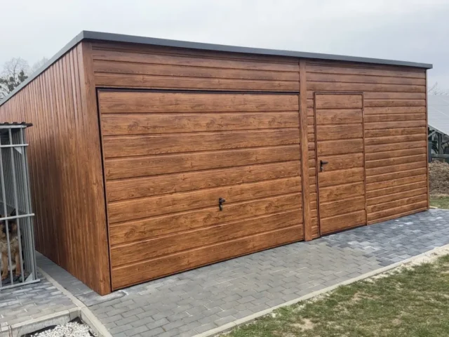 Garaż blaszany 6×5 m, woj. warmińsko-mazurskie — ujęcie 2