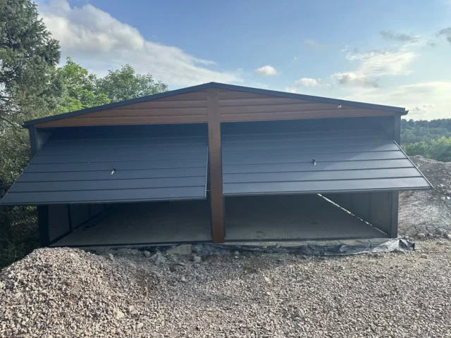 Garaż blaszany 6×5,5 m, woj. śląskie — ujęcie 2