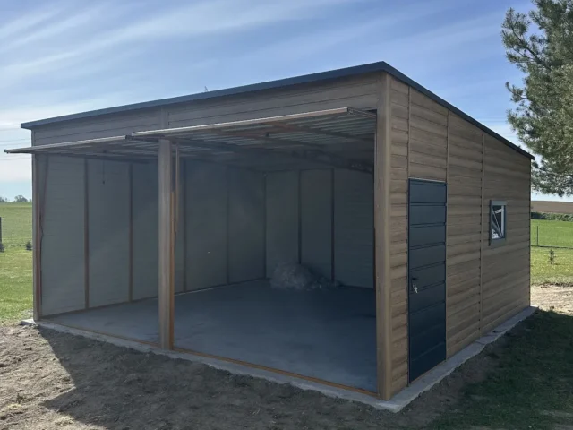 Garaż blaszany 6×5,8 m, woj. wielkopolskie — ujęcie 2