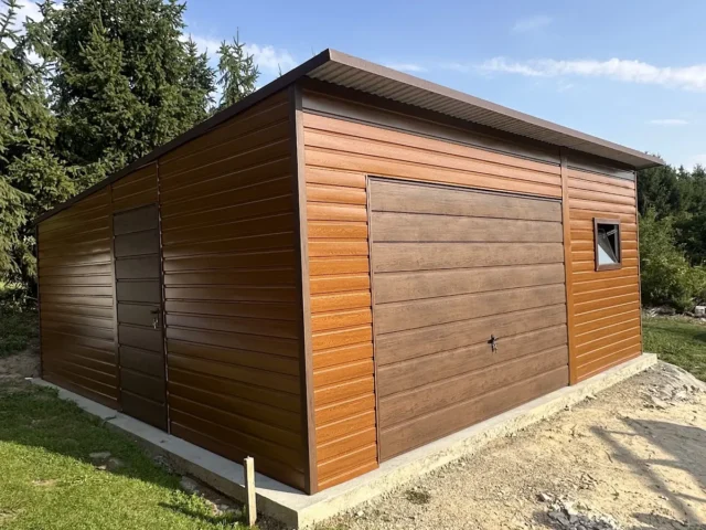Garaż blaszany 6×5,8 m, woj. śląskie — ujęcie 2