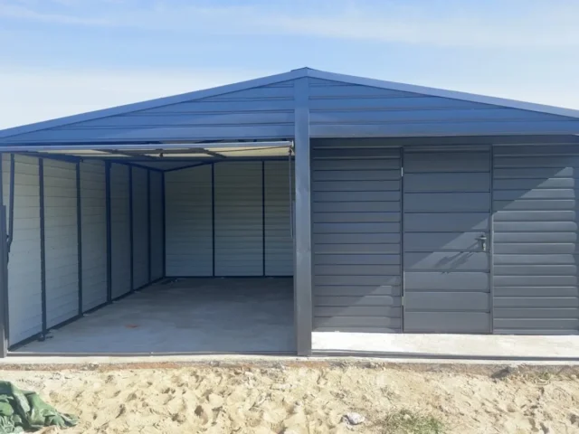 Garaż blaszany 6×6 m, woj. śląskie — ujęcie 2