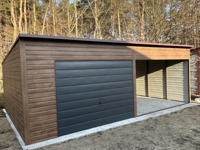 Garaż blaszany 7,5×5 m, woj. mazowieckie — ujęcie 3
