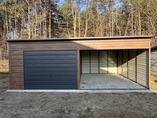 Garaż blaszany 7,5×5 m, woj. mazowieckie — ujęcie 4