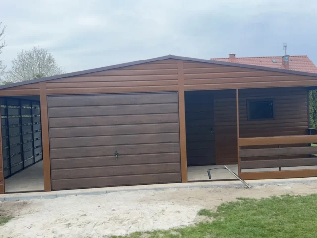Garaż blaszany 8,5×5 m, woj. mazowieckie — ujęcie 3