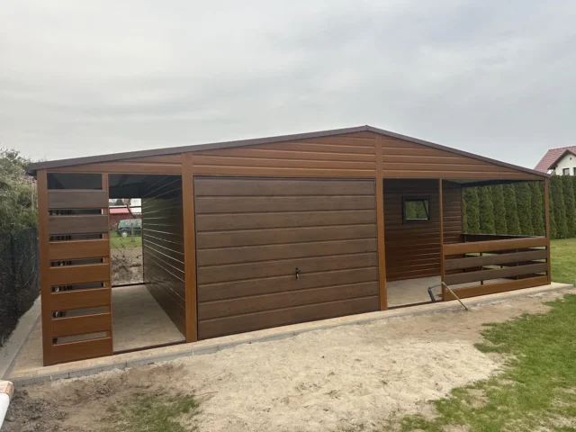 Garaż blaszany 8,5×5 m, woj. mazowieckie — ujęcie 4