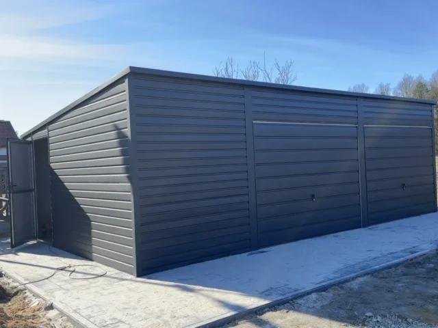 Garaż blaszany 8×5 m, woj. śląskie — ujęcie 1