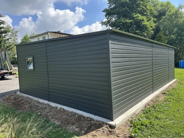 Garaż blaszany 8×5,8 m, woj. podkarpackie — ujęcie 2