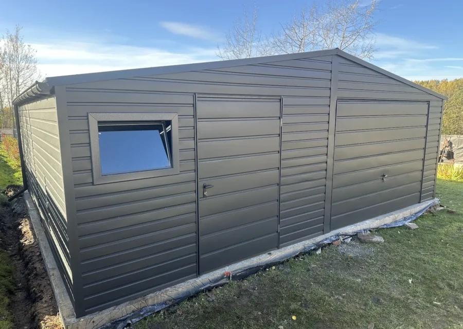Garaż blaszany 8×6 m, woj. opolskie — ujęcie 1