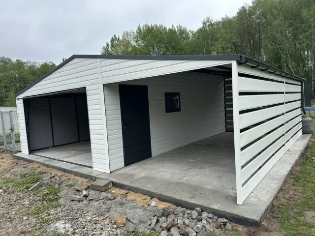 Garaż blaszany 8×6 m, woj. świętokrzyskie — ujęcie 1