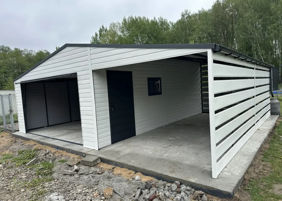 Garaż blaszany 8×6 m, woj. świętokrzyskie — ujęcie 1