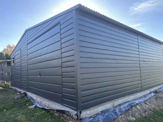 Garaż blaszany 8×6 m, woj. opolskie — ujęcie 2