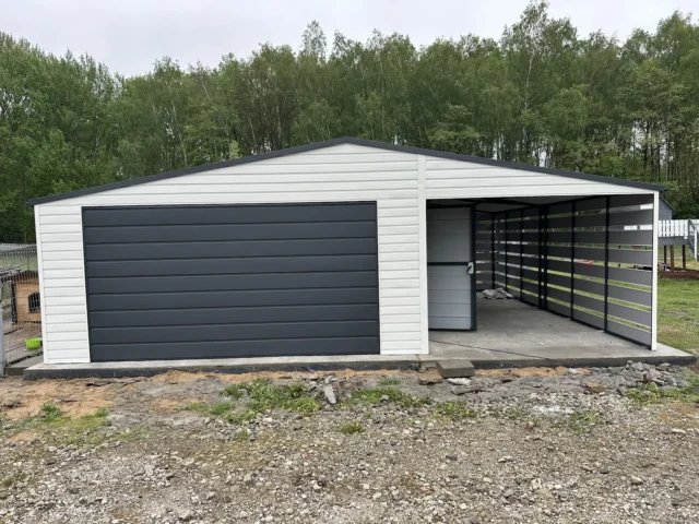 Garaż blaszany 8×6 m, woj. świętokrzyskie — ujęcie 4