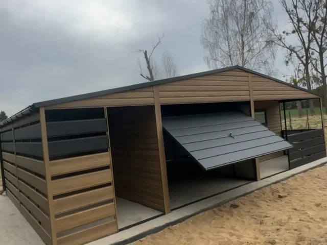Garaż blaszany 9×5,5 m, woj. warmińsko-mazurskie — ujęcie 4
