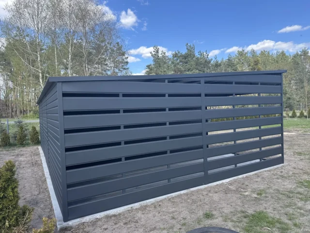 Garaż blaszany 9×5,8 m, woj. opolskie — ujęcie 3