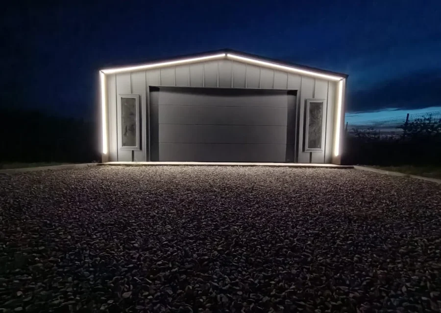 Garaż blaszany premium 6×6 m, woj. wielkopolskie — ujęcie 1