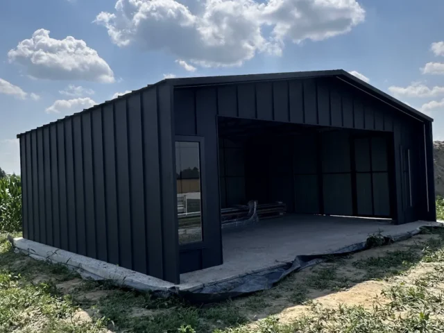 Garaż blaszany premium 7×6 m, woj. łódzkie — ujęcie 2