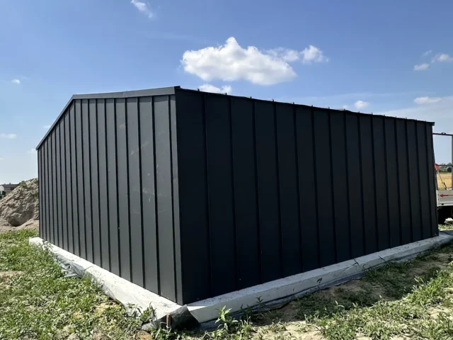 Garaż blaszany premium 7×6 m, woj. łódzkie — ujęcie 3