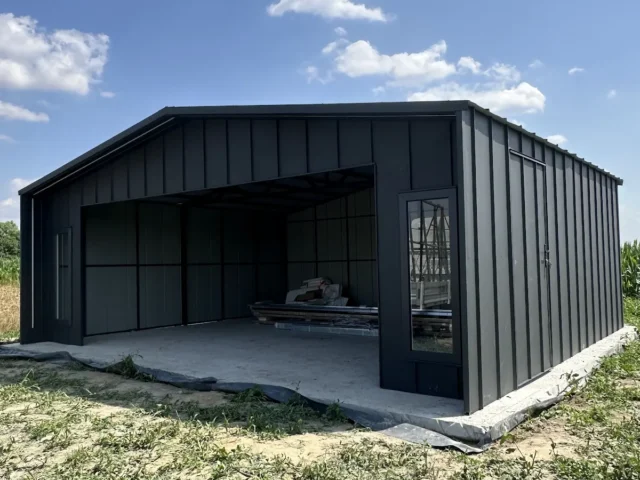 Garaż blaszany premium 7×6 m, woj. łódzkie — ujęcie 5