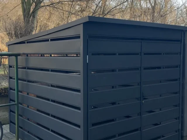 Wiata śmietnikowa 2×3 m, woj. opolskie — ujęcie 1