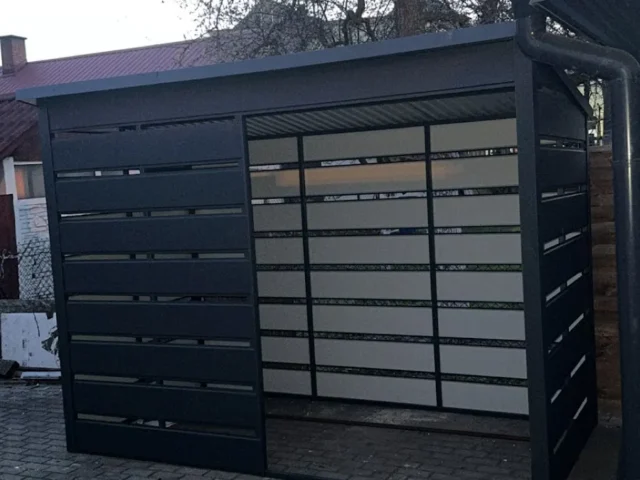 Wiata śmietnikowa 3×2 m, woj. warmińsko-mazurskie — ujęcie 1