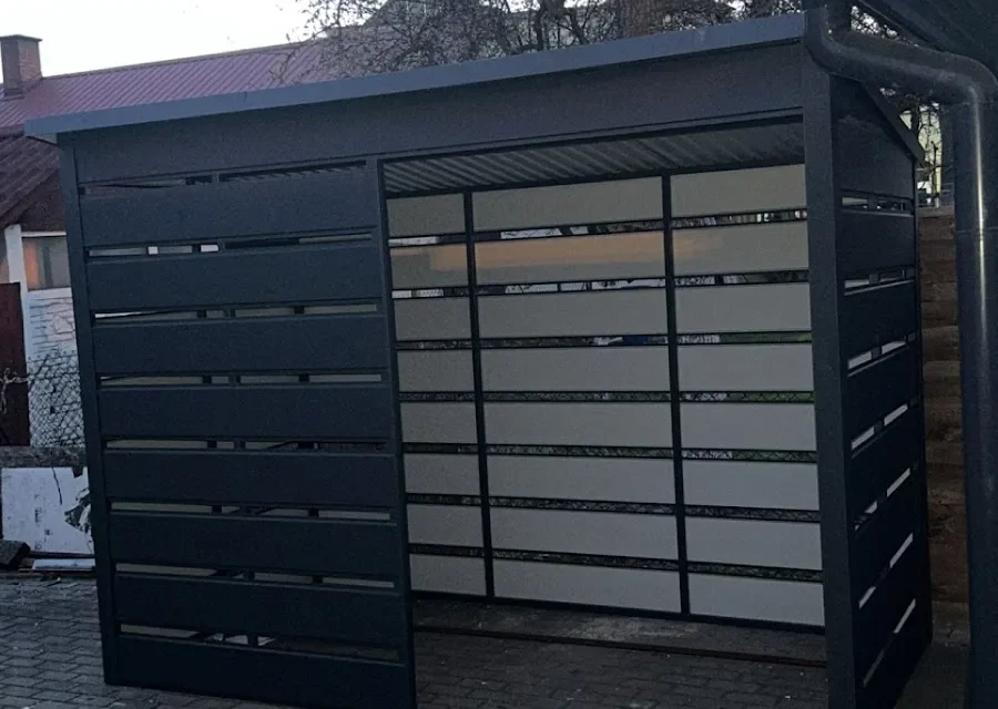 Wiata śmietnikowa 3×2 m, woj. warmińsko-mazurskie — ujęcie 1
