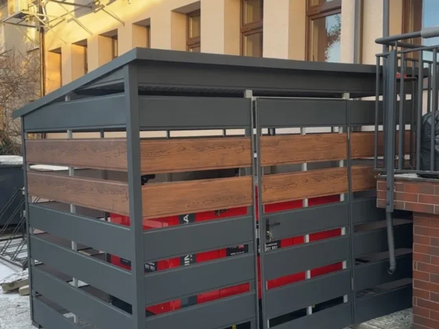 Wiata śmietnikowa 3×2 m, woj. świętokrzyskie — ujęcie 3