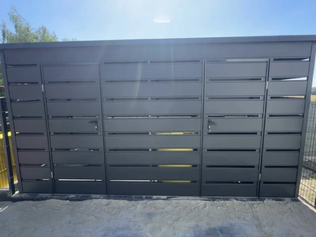 Wiata śmietnikowa 4×2 m, woj. wielkopolskie — ujęcie 2