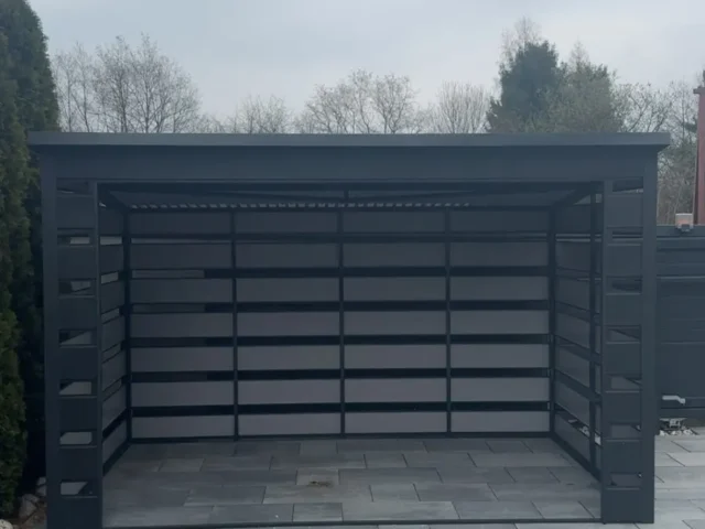 Wiata śmietnikowa 4×2,5 m, woj. wielkopolskie — ujęcie 2