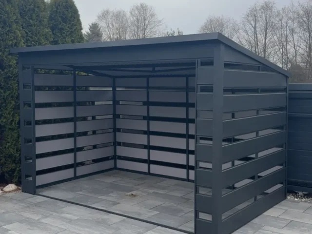 Wiata śmietnikowa 4×2,5 m, woj. wielkopolskie — ujęcie 3